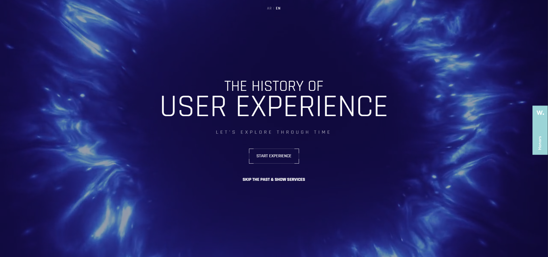 UXBERT Labs user experience history website homepage.